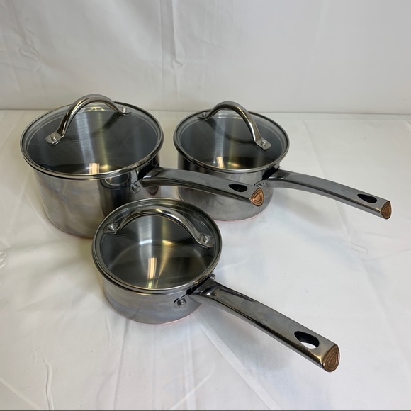 Farberware Copper Clad Bottom Sauce Pots With Lids - Picture 10 of 10